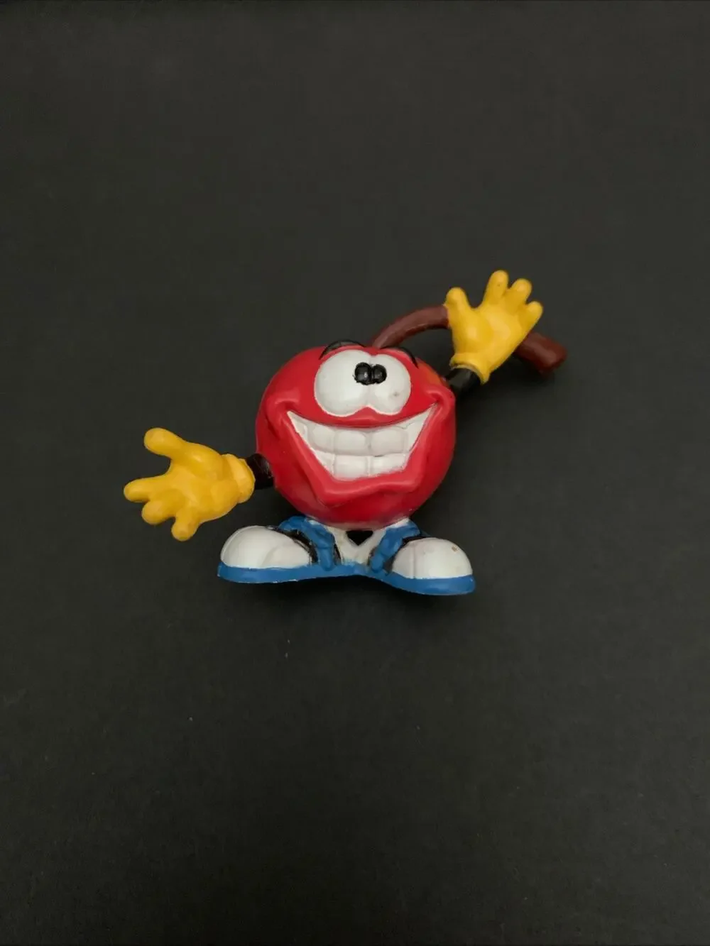 Vintage 1988 PFP Cherry Man Maraschino Cherry Mascot PVC Figure Smiling